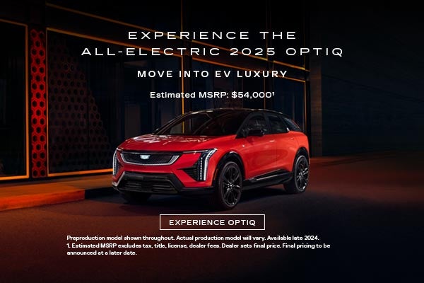 Experience the all electric 2025 OPTIQ. Move into EV luxury. Estimated MSRP $54,000